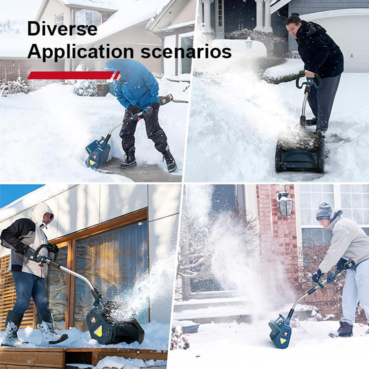 Save Your Back: 🌨️💪 4lb Ultra-Light 20V Cordless Snow Shovel Clears Driveways in Minutes ❄️