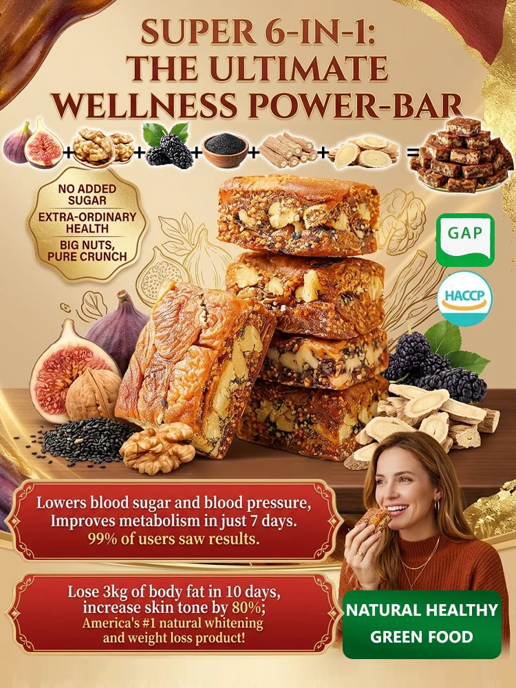 Sugar-free Fig, Mulberry& Walnut Herbal Bars. 【Free Trial with Full Refund】