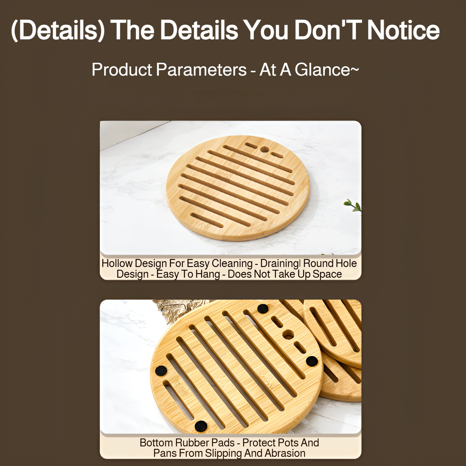 Modern dining setup with bamboo table mat