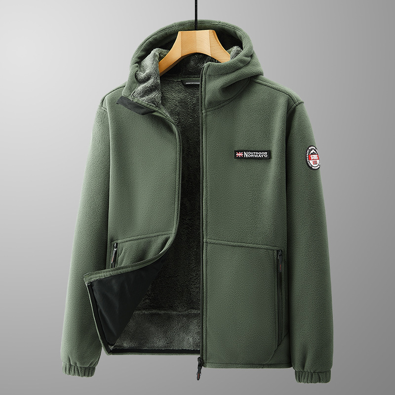【Limited-Time Offer: Get It For The Price of a Meal】A High-End Double-Sided Fleece Hooded Jacket from Norway