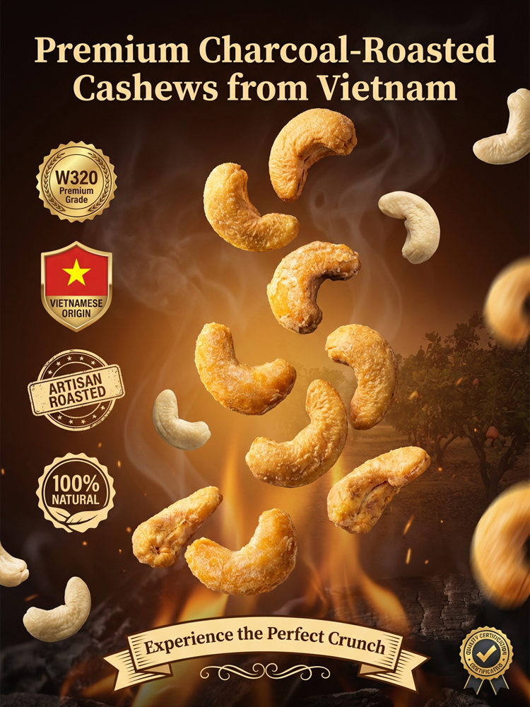 ✨<Available Only 30 Days/Year> Premium Vietnamese W240 Cashews, freshly harvested with incredibly rich and plump flesh! ✨
