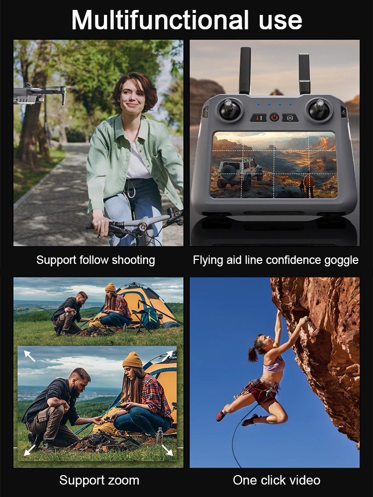 🚁【Anti-Crash】 Drone for Adults & Beginners 🛡️ Free Crash Replacement | 8K Camera, GPS & 2-Hour Flight Time