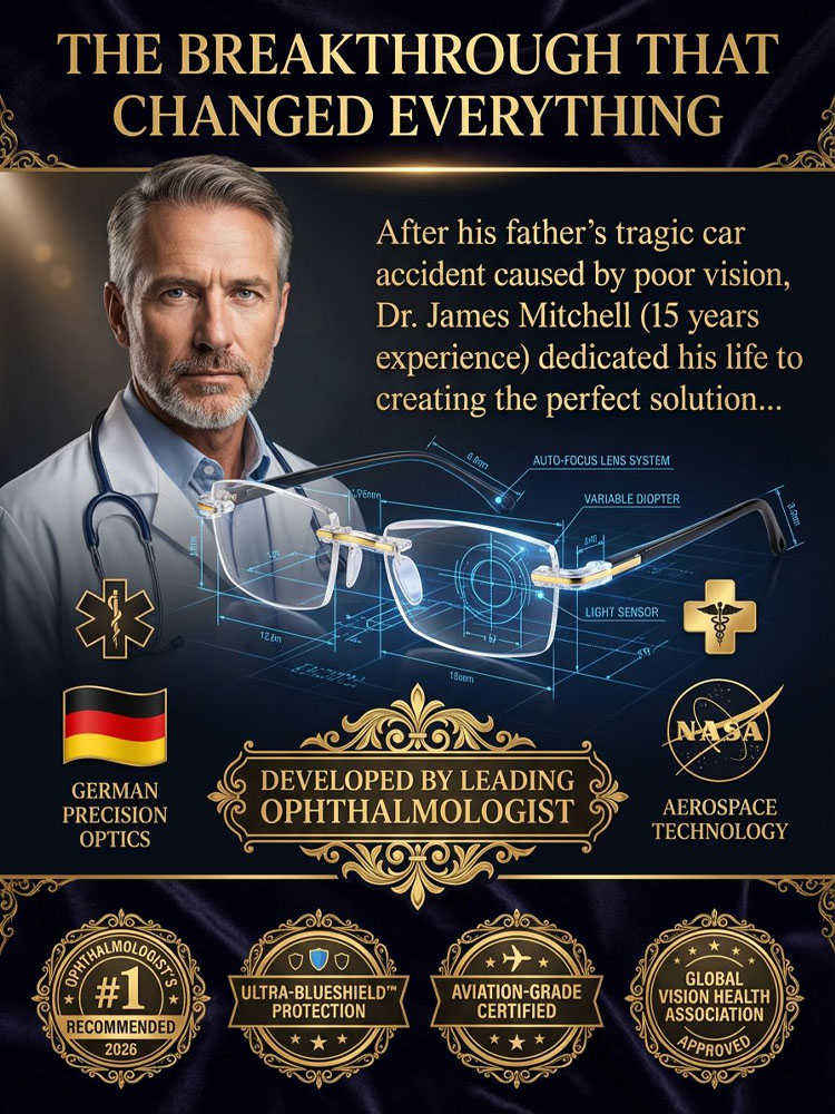 🌟Auto Focus Photochromic Anti-Blue Light Reading Glasses👍