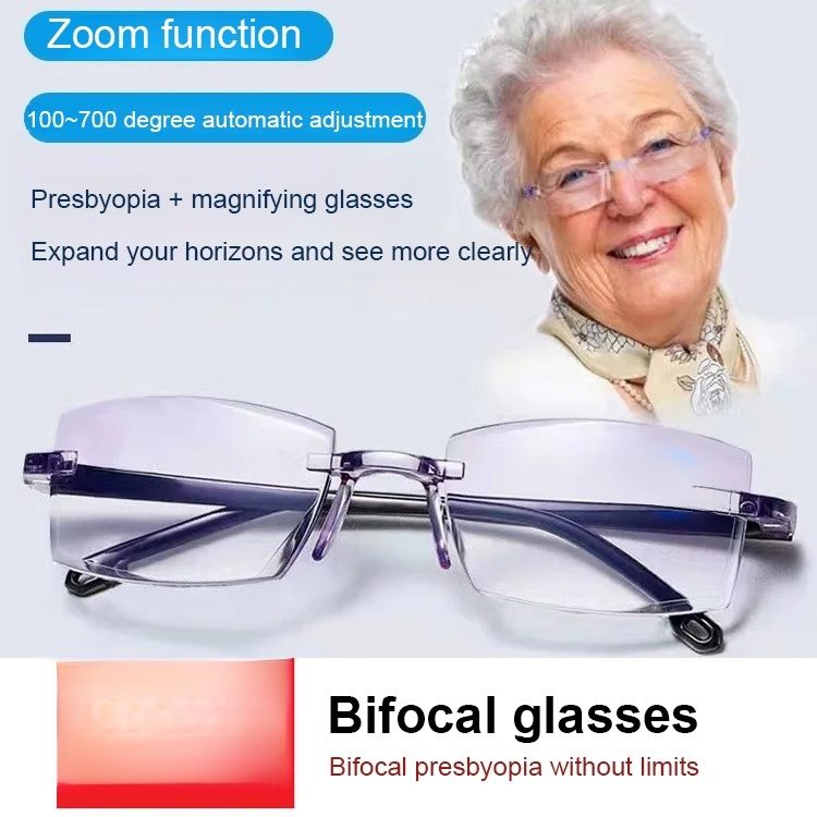 Smart auto-focus glasses ✨ No eye exam needed—prescription automatically adjusts to your vision needs from -7 to +7. Blocks 99.9% of blue light.