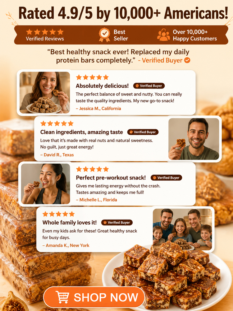 【✨<Available Only 21 Days/Year> Premium California Fig, Walnut & Sesame Superfood Bites, freshly handcrafted and naturally sweet! ✨】