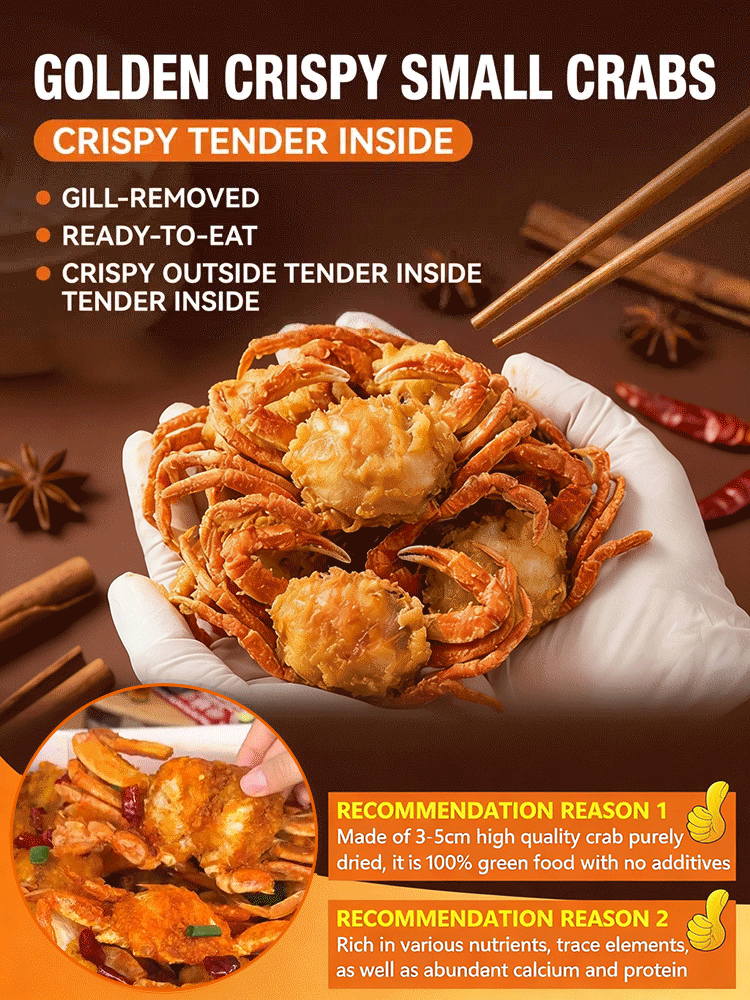 🌟 For the price of a single meal 🍔, get Wild-Caught Alaska Crispy Gold Crabs—Ready-to-eat, high-protein, and 100% natural! 🦀✨