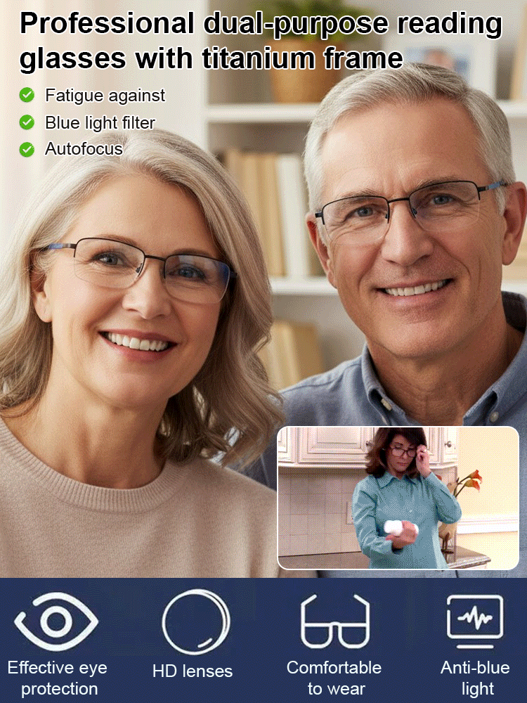 🌟For the price of a single meal 🍔, get high-tech auto-focus, blue light blocking reading glasses 🤓—no need to worry about compatibility! 👍