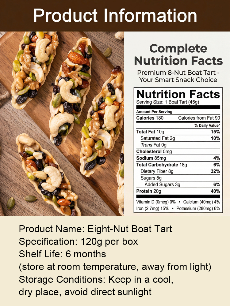 【🛑 Stop waking up exhausted!】Bite into this 4-inch100% Sugar-Free Savory Nut Boat. Packed with 8 premium roasted nuts and ancient Eastern adaptogens to restoreyour deep sleep and daily energy!
