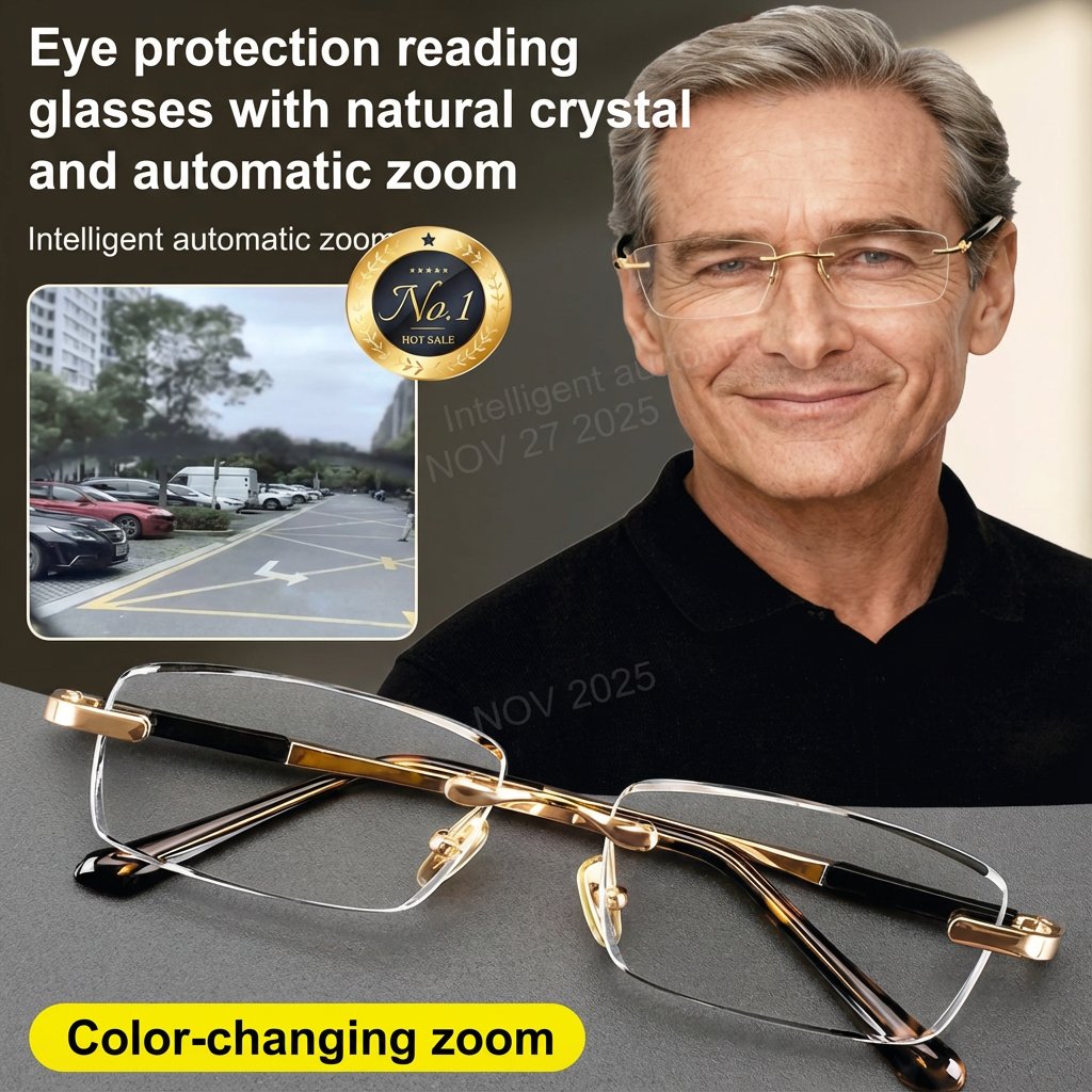 Skip the eye exam!  These smart glasses auto-focus in milliseconds. 🤓⚡️ Order now and get a 50% OFF discount! 🎉