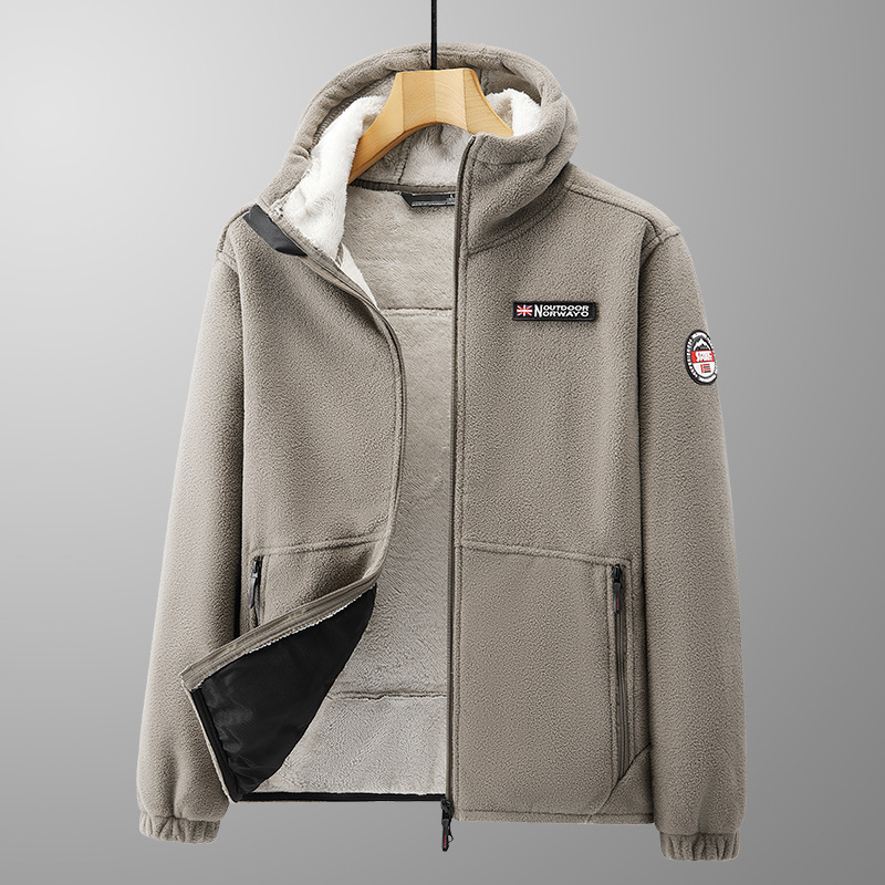 【Limited-Time Offer: Get It For The Price of a Meal】A High-End Double-Sided Fleece Hooded Jacket from Norway