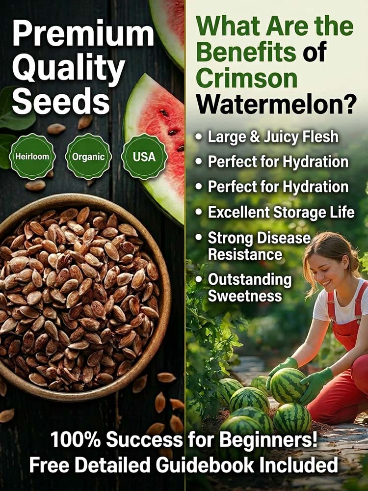 🍉【Peelable Skin & Honey-Sweet】 Emerald Honey Miracle | Fast-Growing 60-Day Watermelon with Antioxidant Superfood Powers ✨