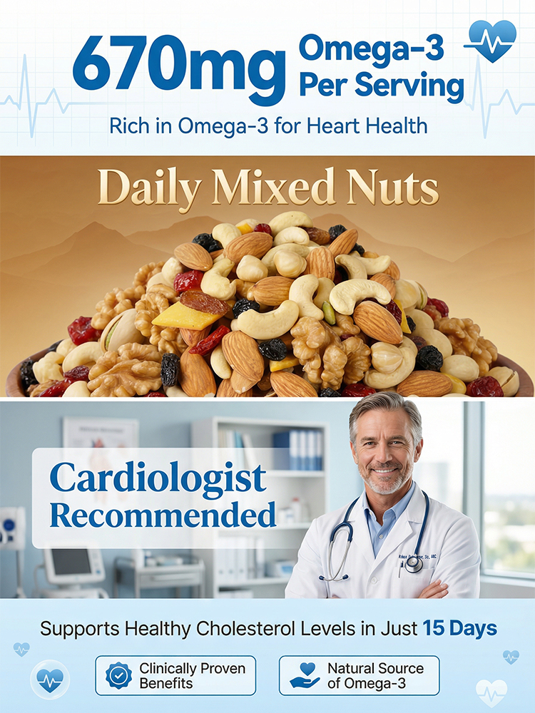 🥜 [30-DAY HARVEST ONLY] California Farm-Fresh Daily Nuts, packed with 670mg of heart-healthy Omega-3s & 25g of plant protein ✨