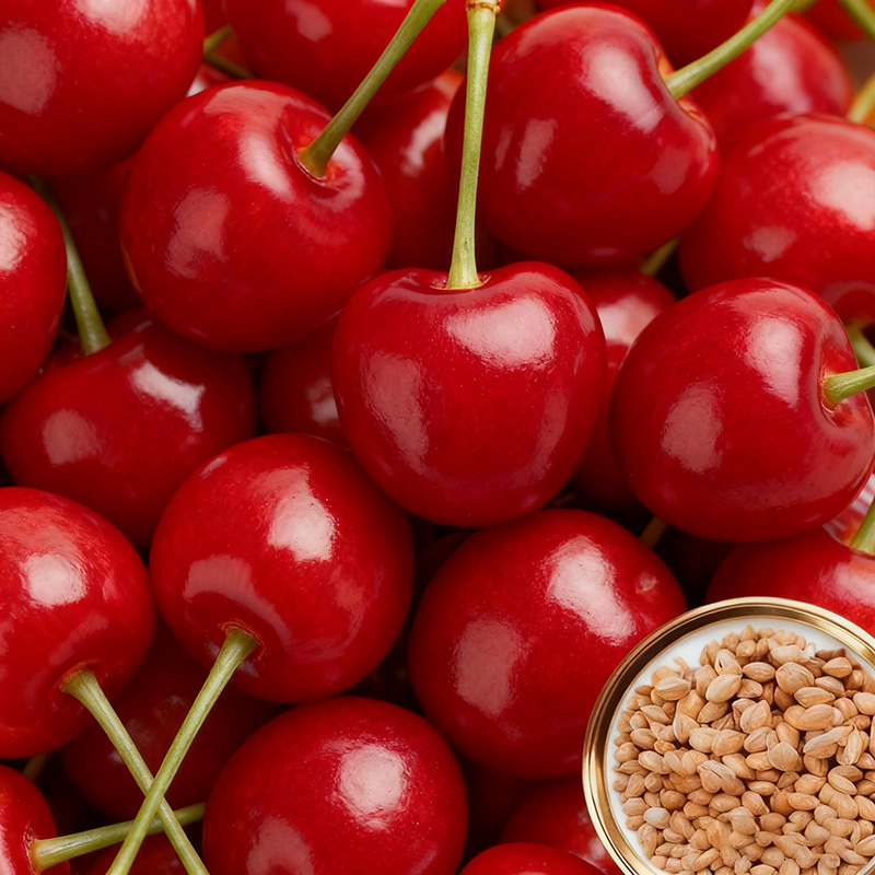 ✨<Harvest 110 lbs per Tree> Rare German "Ruby Wonder" Cherry: Grow Ping-Pong Sized, Honey-Sweet Fruits in Any Soil! ✨