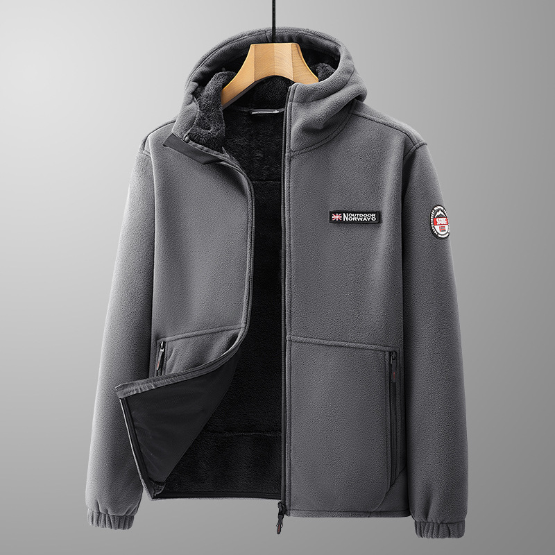 【Limited-Time Offer: Get It For The Price of a Meal】A High-End Double-Sided Fleece Hooded Jacket from Norway