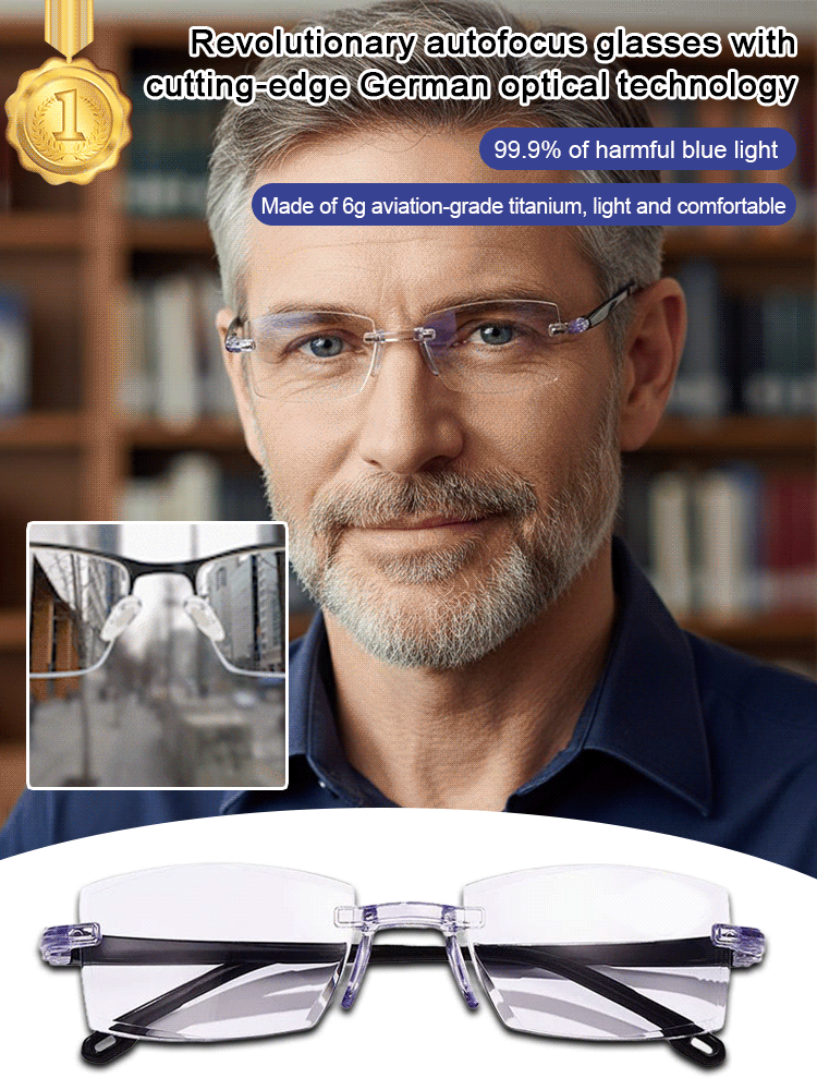 Upgrade Your Vision for the Price of a Few Coffees! ☕️ Get intelligent, auto-focus, blue-light blocking readers that adjust to YOU. No prescription needed!