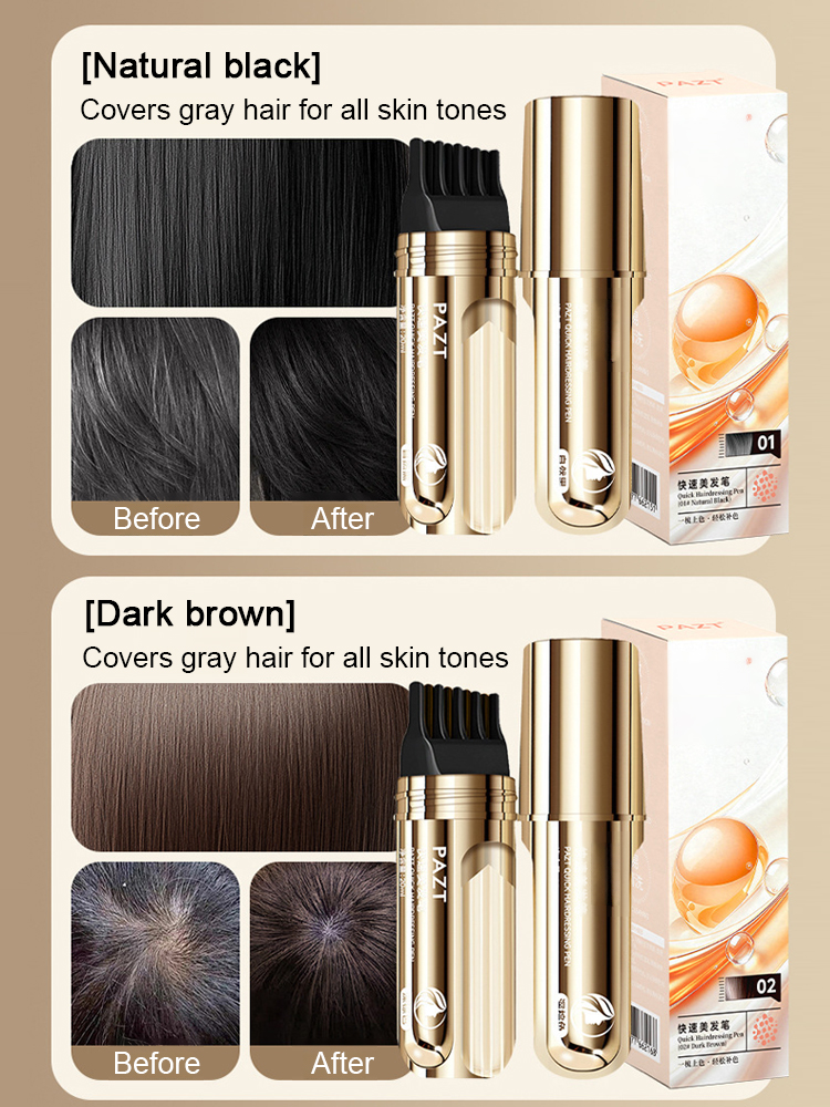 【Cover Grays in 3 Seconds】Buy 1, Get 1 FREE on our Golden Touch-Up Hair Comb