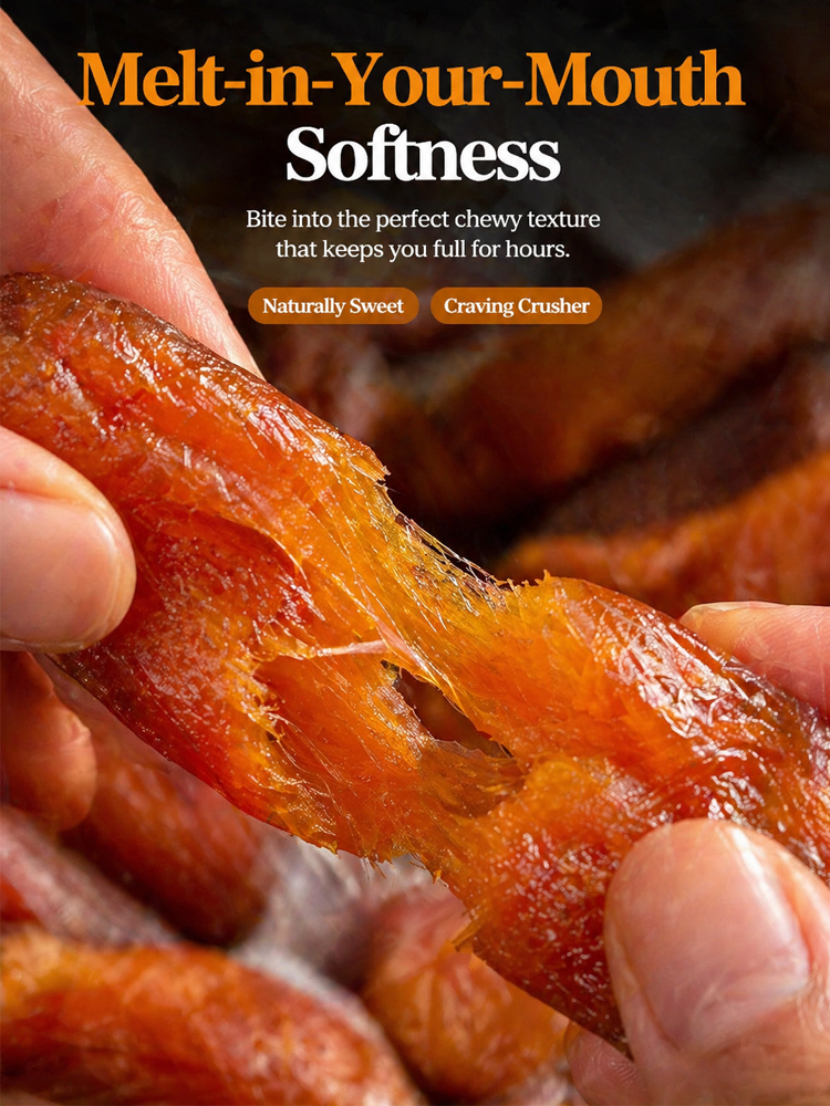 Natural Steamed Sweet Potato Strips. 0% Added Sugar & High Fiber. 【Free Trial with Full Refund】