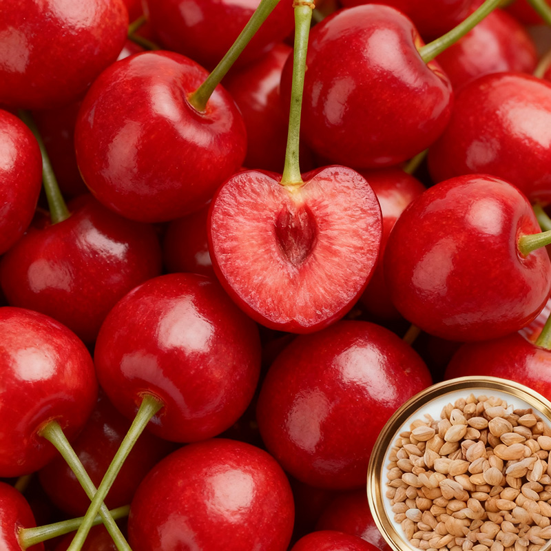 ✨<Harvest 110 lbs per Tree> Rare German "Ruby Wonder" Cherry: Grow Ping-Pong Sized, Honey-Sweet Fruits in Any Soil! ✨