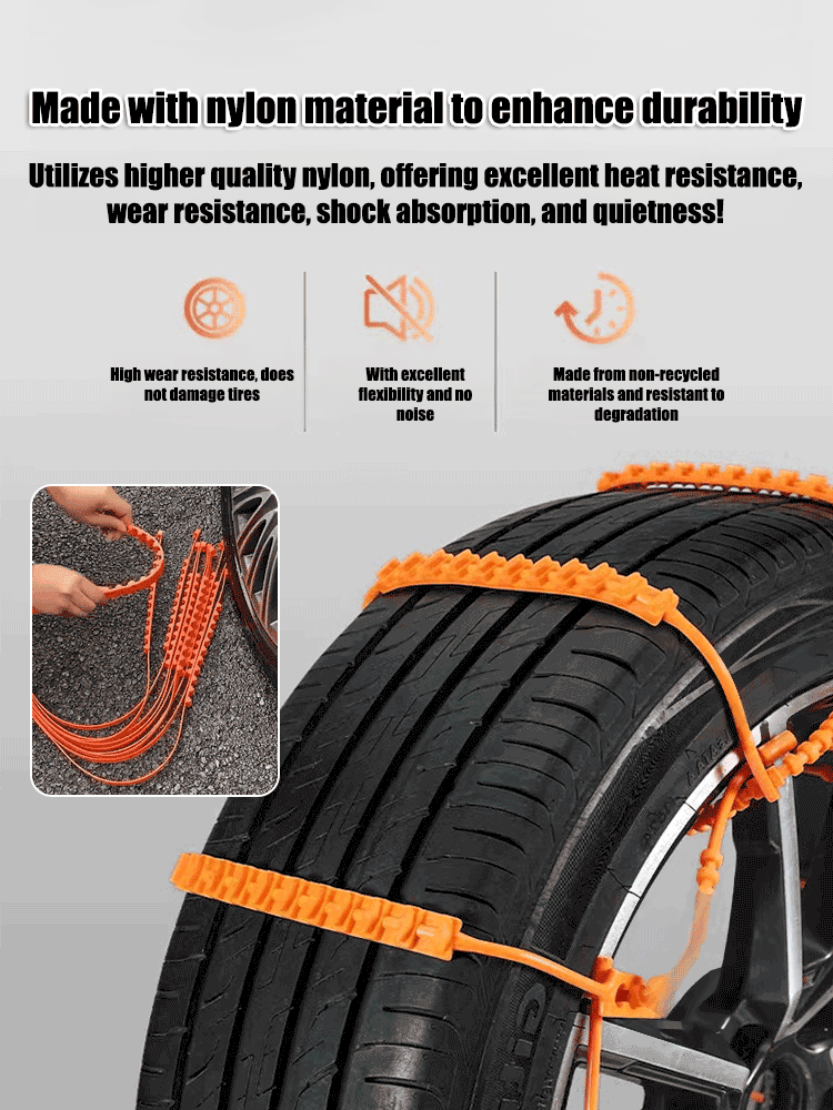 ❄️ Winter Must-Have: BOGO Sale! Universal Anti-Skid Tire Ties for Any Car 🚗