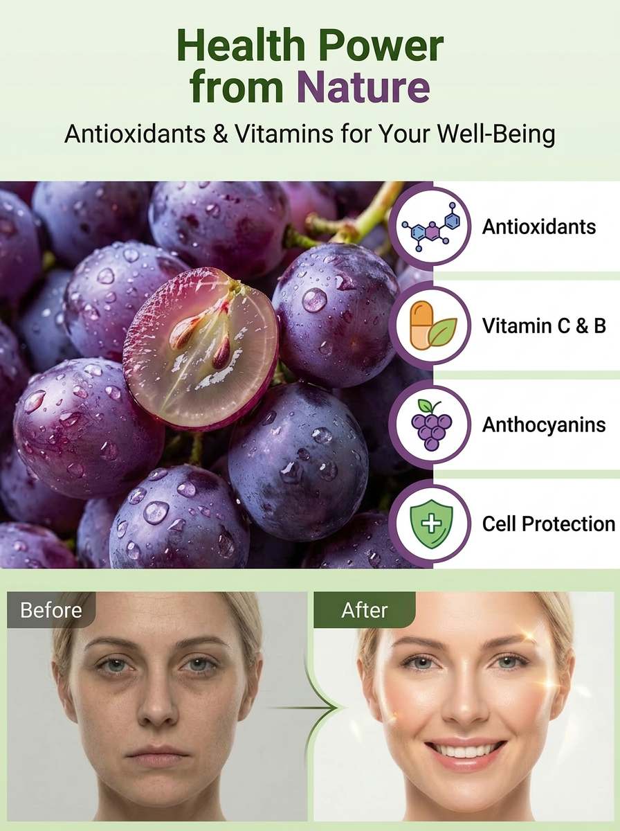 🍇 <Harvest in Just 2 Months> Premium Seedless Grape Vines—Mrazuvzdorný hybrid yields 22lbs of sweet fruit! 🍇