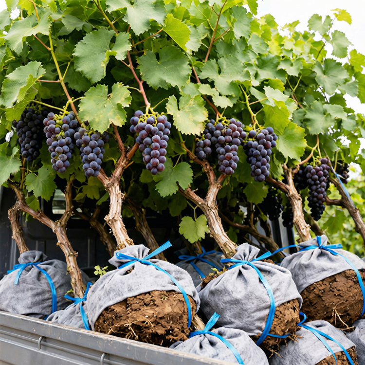 🍇 <Harvest in Just 2 Months> Premium Seedless Grape Vines—Mrazuvzdorný hybrid yields 22lbs of sweet fruit! 🍇