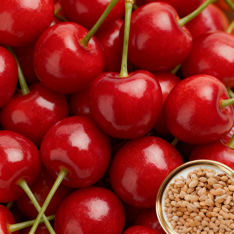 ✨<Harvest 110 lbs per Tree> Rare German "Ruby Wonder" Cherry: Grow Ping-Pong Sized, Honey-Sweet Fruits in Any Soil! ✨