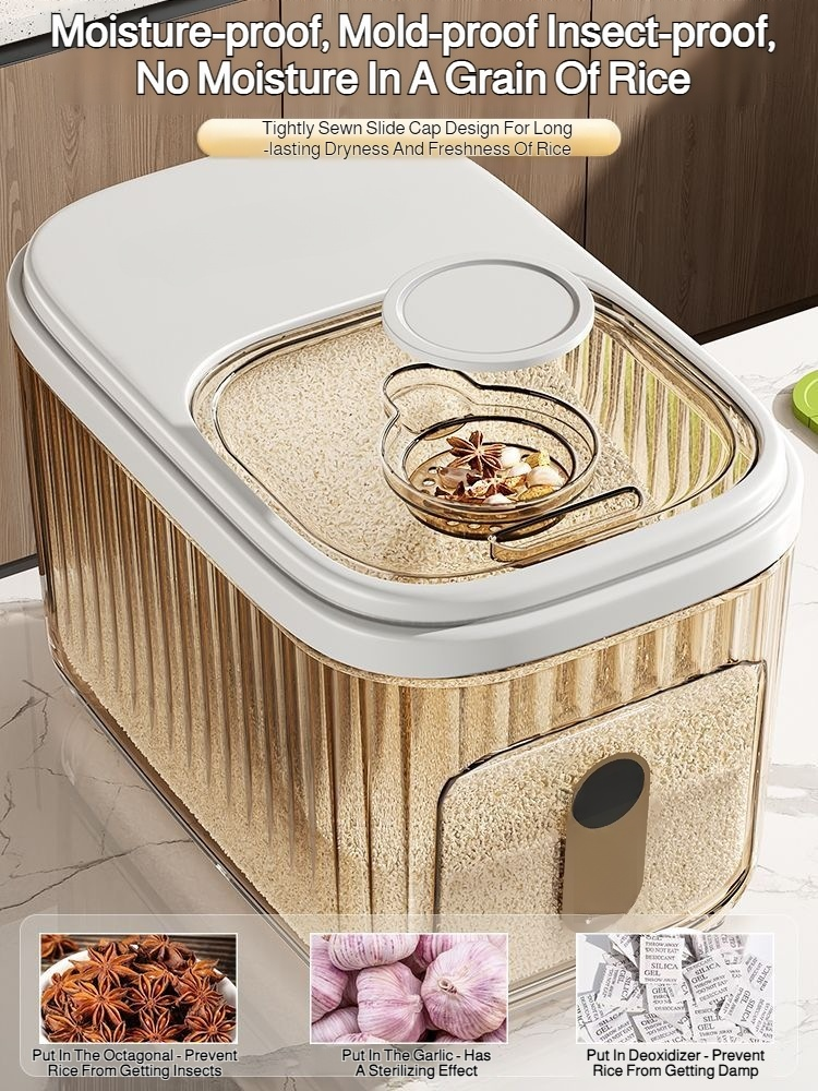 Large capacity rice bucket for household use