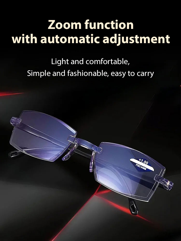 Smart auto-focus glasses ✨ No eye exam needed—prescription automatically adjusts to your vision needs from -7 to +7. ✨Blocks 99.9% of blue light.