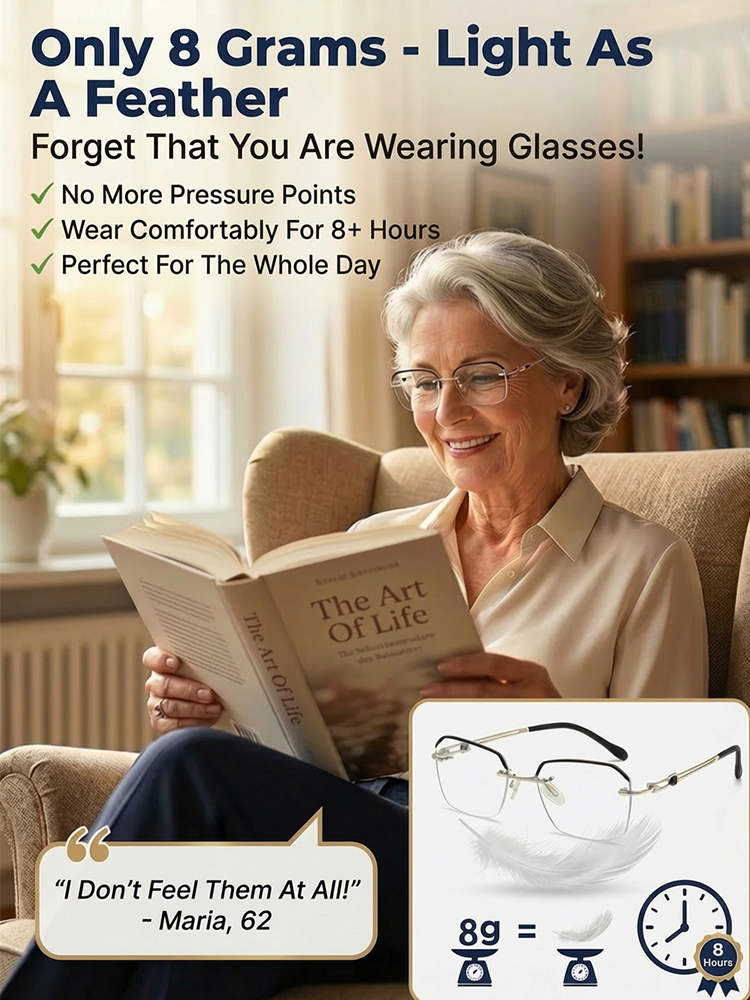 ✨Instant vision upgrade for the price of a few burgers! These high-end German boutique readers feature smart auto-focus and blue-light protection. They adjust to YOU automatically. No prescription needed—ready to wear!✨