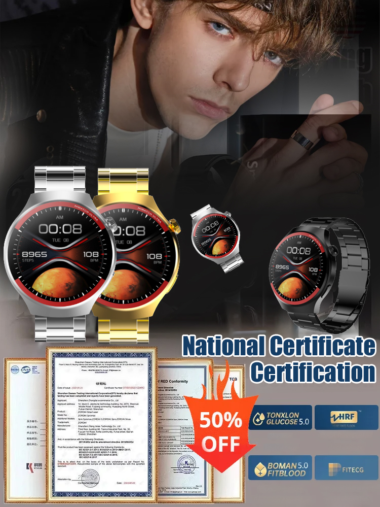 🚀 Titan X1 Smartwatch | 📈 Monitor Key Vitals Non-Invasively | 💓 24/7 Heart Rate, ECG & SpO2 | 🔋 7-Day Battery Life Health & Fitness Tracker for Men & Women