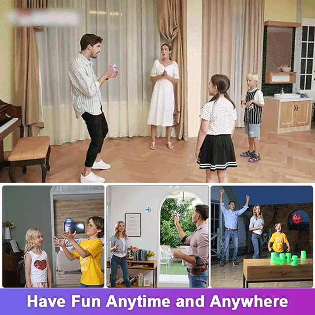 ✨Flying Orb Ball,🛸  Hand Controlled Boomerang Drone with LED Lights - Safe Indoor UFO Toy for Kids, Boys & Girls