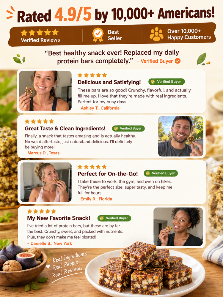 ✨ Made with Freshly Harvested Fruits of the Day! Premium California Fig, Walnut & Sesame Superfood Bites, handcrafted and naturally sweet! ✨