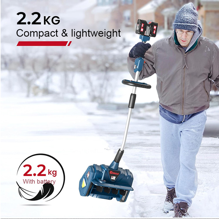 Save Your Back: 🌨️💪 4lb Ultra-Light 20V Cordless Snow Shovel Clears Driveways in Minutes ❄️