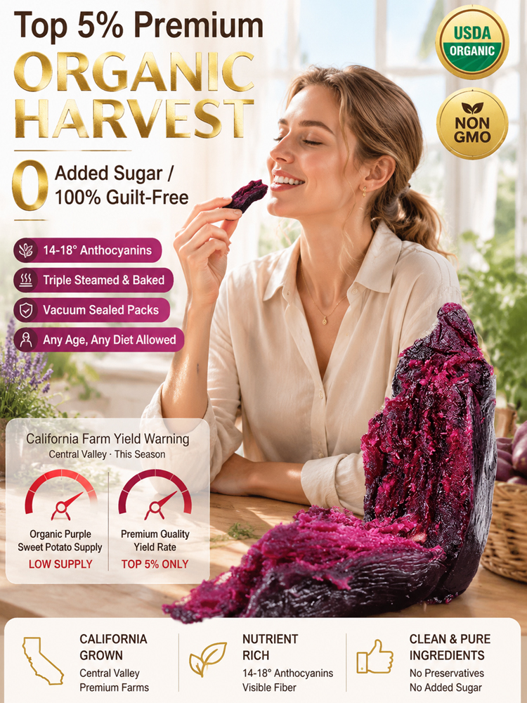 0 Fat Anthocyanin Purple Sweet Potato Snacks