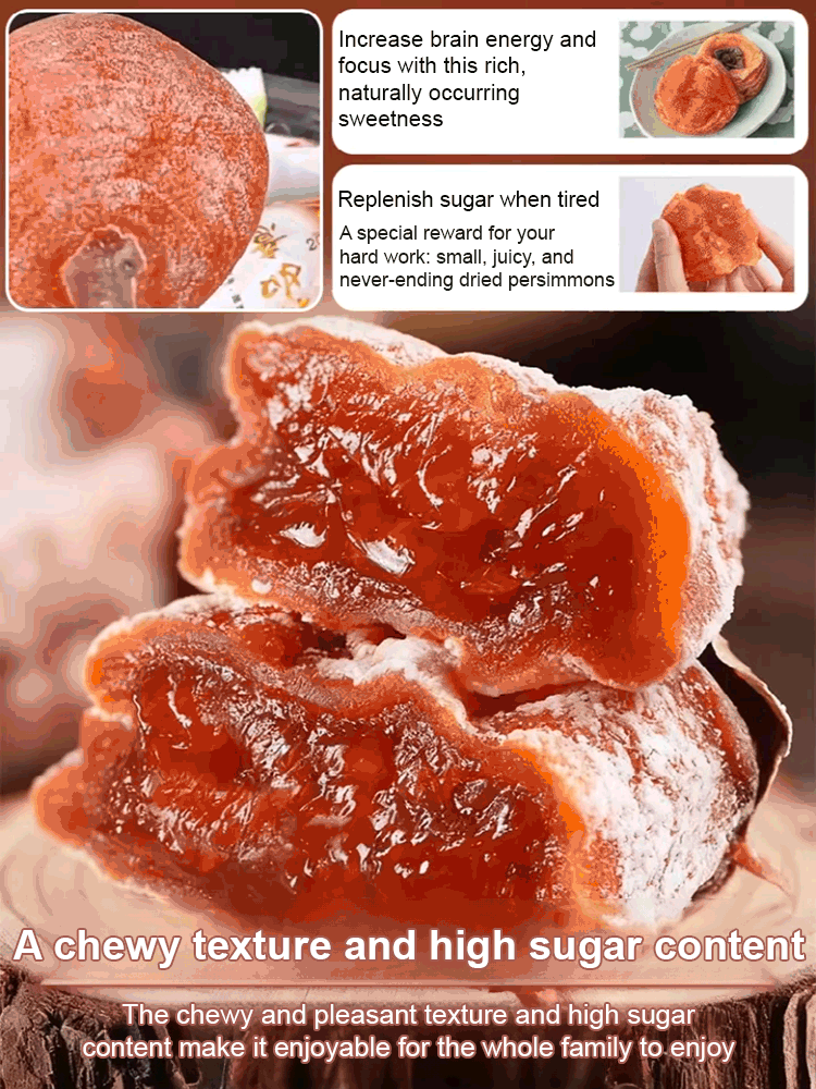 【✨Only available for 20 days a year! Don't miss it, or you'll have to wait another year!】 Frosted Molten Persimmon Cake❤️Full refund if it doesn't taste good