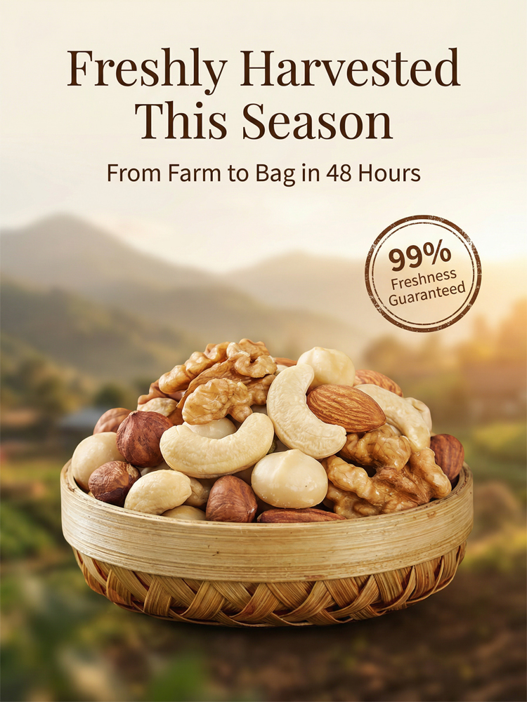 🥜 [30-DAY HARVEST ONLY] California Farm-Fresh Daily Nuts, packed with 670mg of heart-healthy Omega-3s & 25g of plant protein ✨