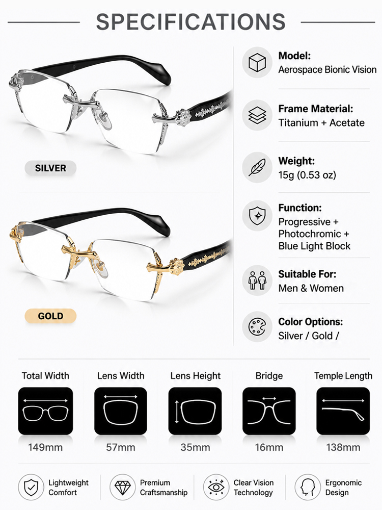 ☀️ Auto-Adjusting Smart Glasses | Medical Grade Titanium | 3s Transition Sunglasses | 30-Day Risk-Free Trial ☀️