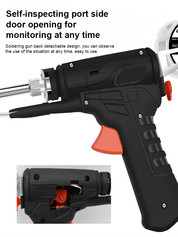 Household soldering iron with switch