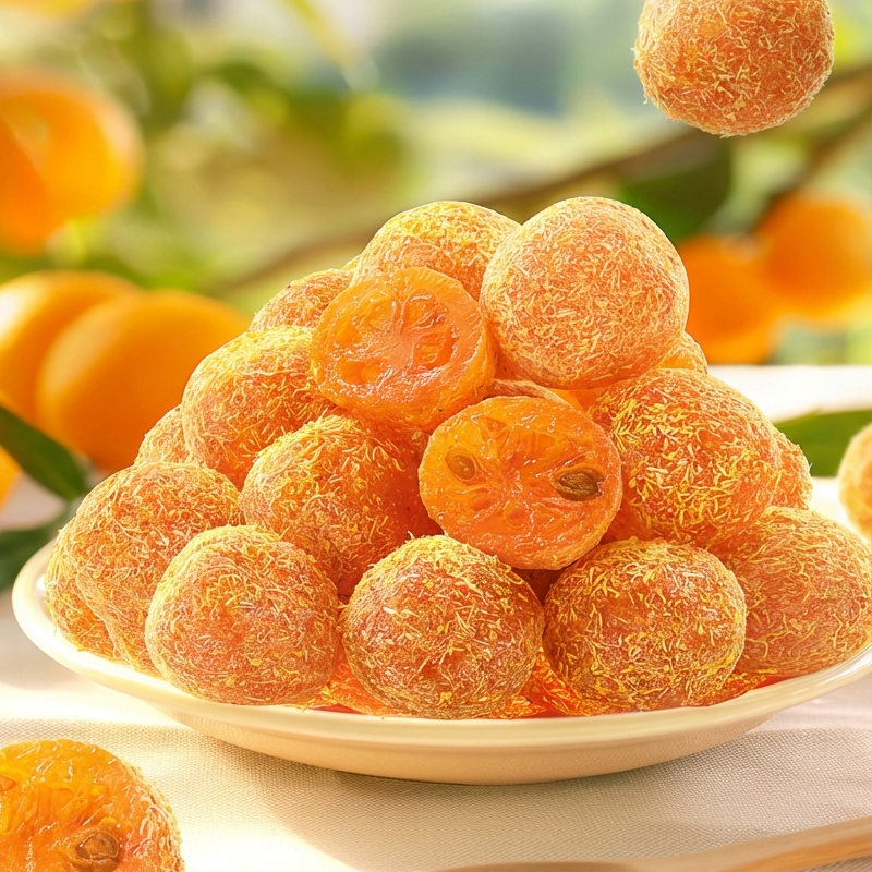 ✨<Available Only 30 Days/Year> Rare Golden Kumquat Slices, 50% OFF! Thick, meaty texture bursting with natural honey-sweet juice. ✨