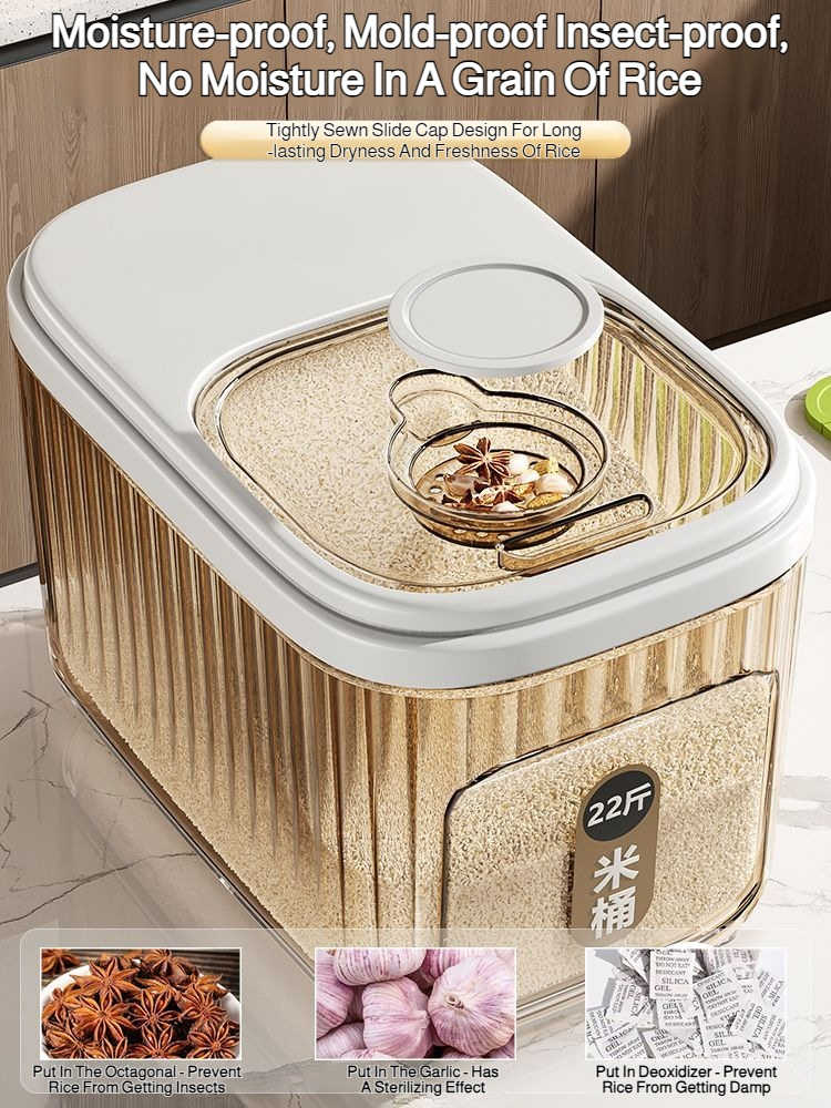 Large capacity rice bucket for household use