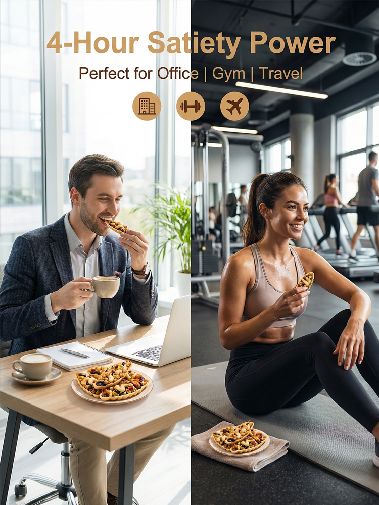 【🛑 Stop waking up exhausted!】Bite into this 4-inch100% Sugar-Free Savory Nut Boat. Packed with 8 premium roasted nuts and ancient Eastern adaptogens to restoreyour deep sleep and daily energy!