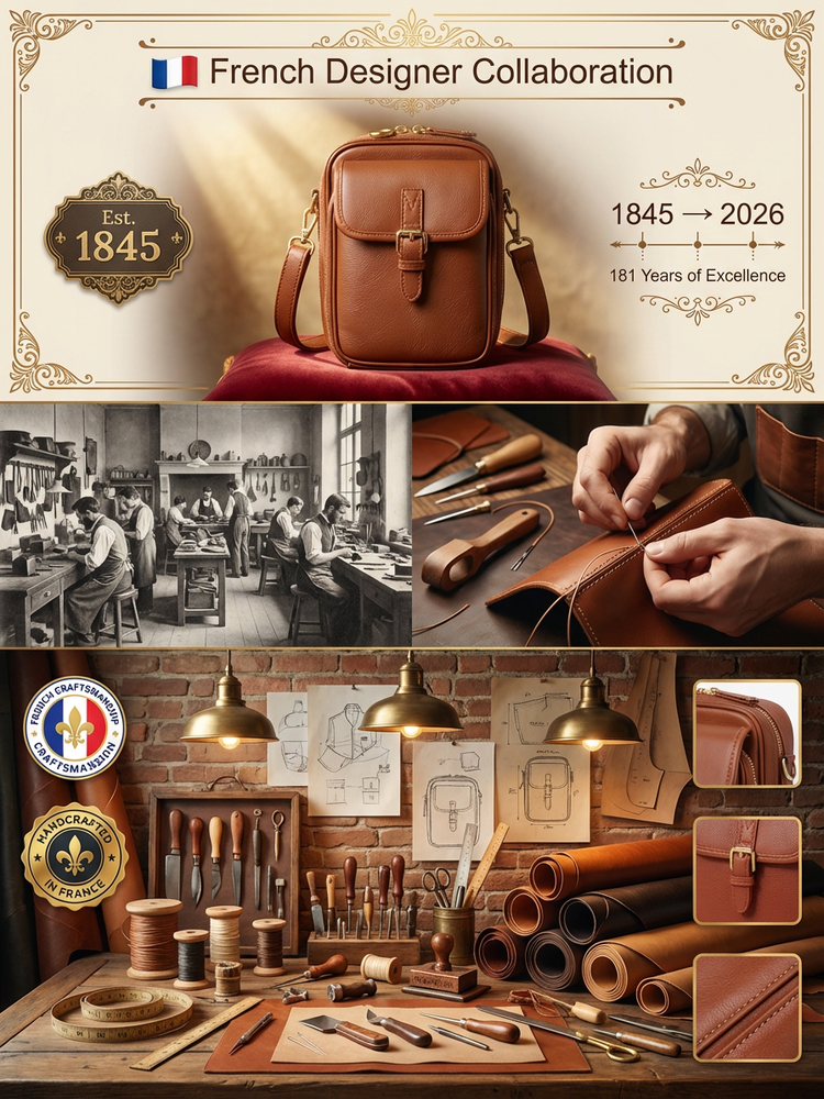 ✨ 【Milan Chic】Get the Paris Fashion A-List Look! ⭐ Premium Cowhide Vintage Messenger Bag — Yours for the price ofa meal!