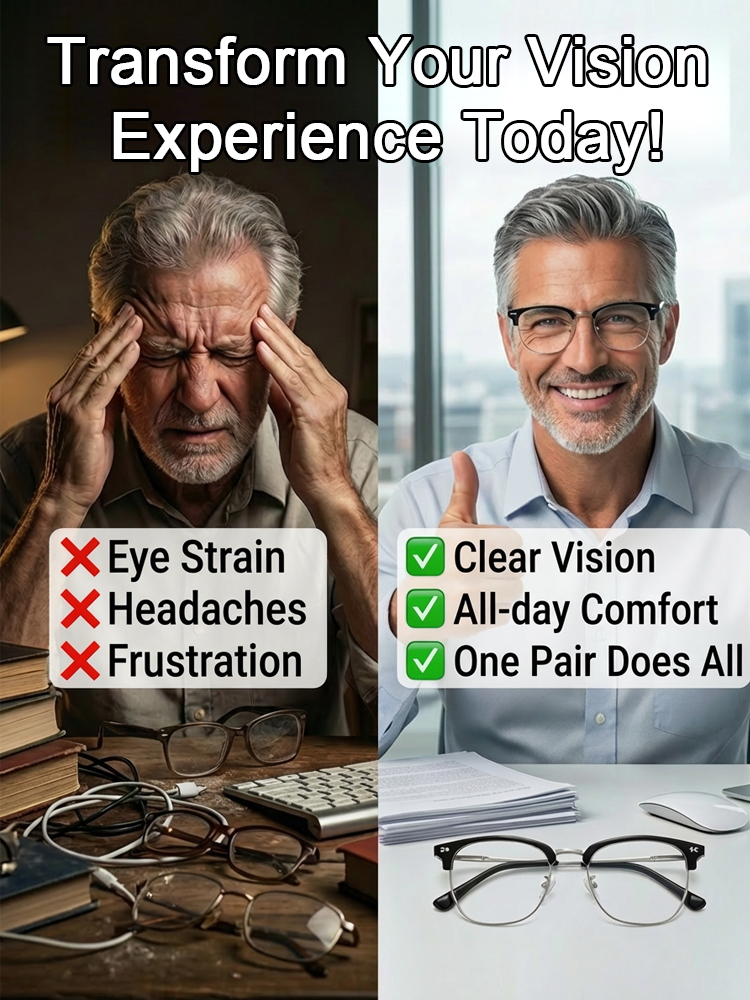 ✨Instant vision upgrade for the price of a few burgers! These high-end German boutique readers feature smart auto-focus and blue-light protection. They adjust to YOU automatically. No prescription needed—ready to wear!✨