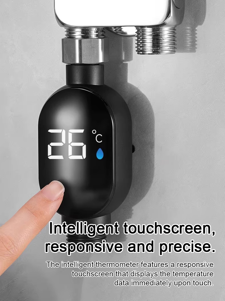 100% Accurate】Smart Digital Temp Display 🌡️. Instant 0.1s Readout, Safe for Elderly & Pets 👵🐾. Universal Fit for All Faucets & Showers! 🚿
