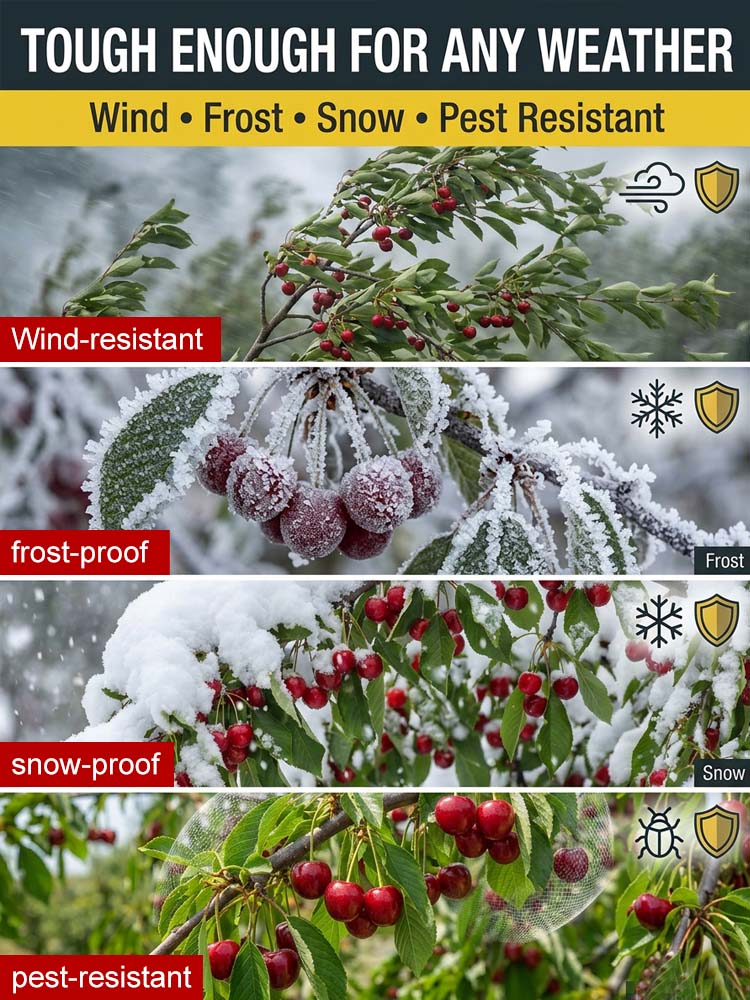 🍒 <Harvest in Just 60 Days> Giant Seedless Cherry Trees—30% Sugar Content & Grows like a Wildflower! 🍒