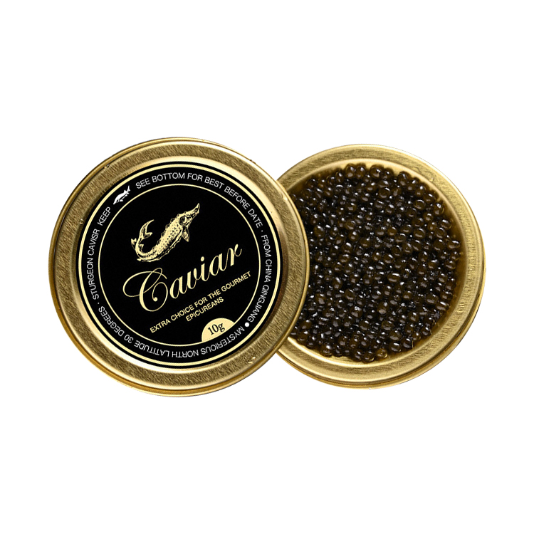 Russian imported sturgeon black caviar