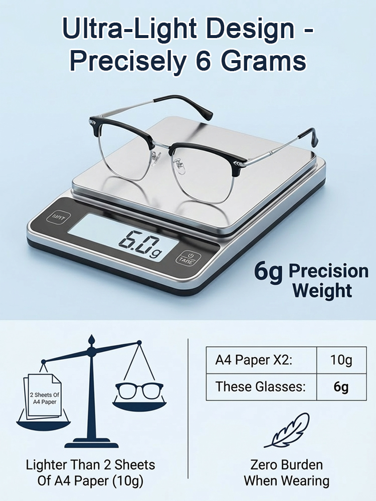 ✨Instant vision upgrade for the price of a few burgers! These high-end German boutique readers feature smart auto-focus and blue-light protection. They adjust to YOU automatically. No prescription needed—ready to wear!✨