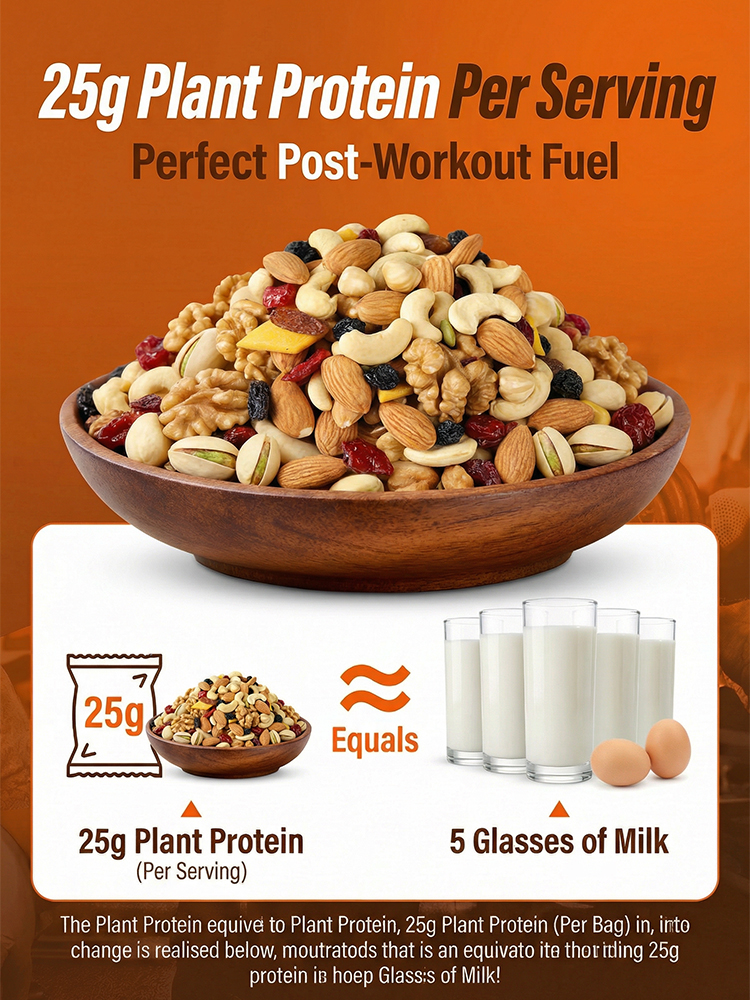 🥜 [30-DAY HARVEST ONLY] California Farm-Fresh Daily Nuts, packed with 670mg of heart-healthy Omega-3s & 25g of plant protein ✨