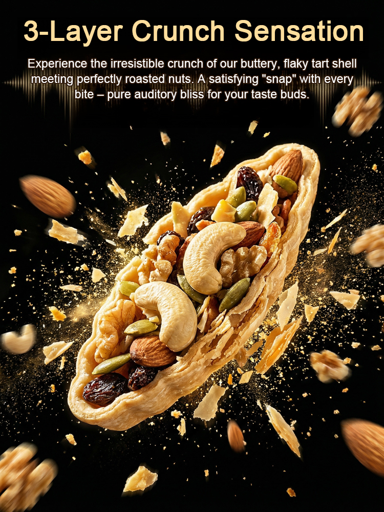 【🛑 Stop waking up exhausted!】Bite into this 4-inch100% Sugar-Free Savory Nut Boat. Packed with 8 premium roasted nuts and ancient Eastern adaptogens to restoreyour deep sleep and daily energy!