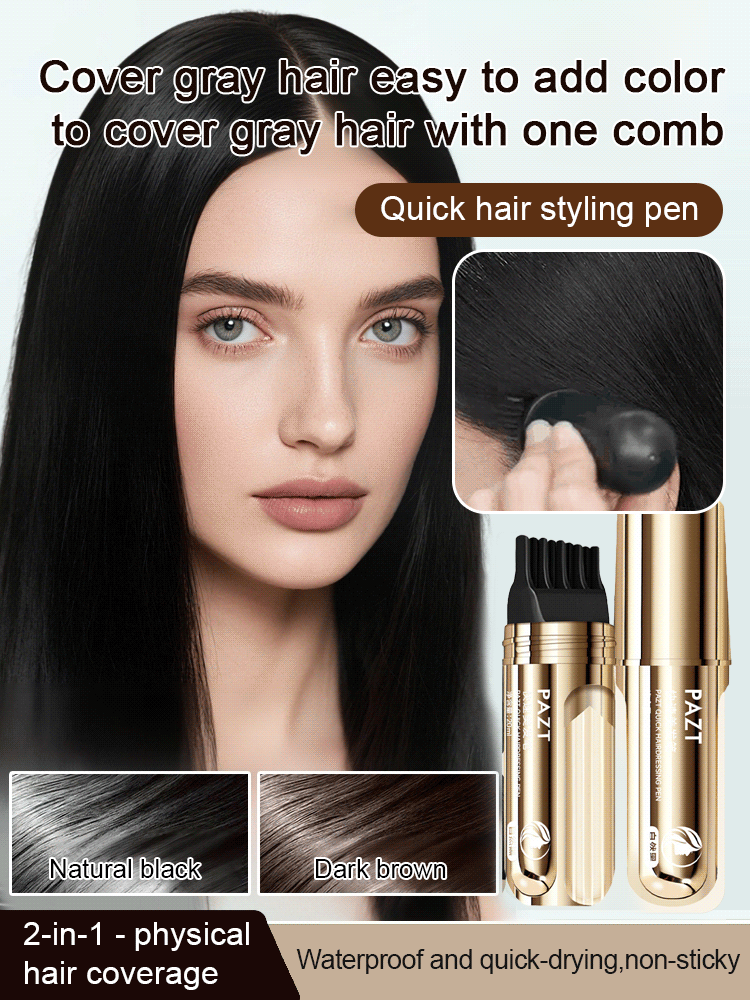 【Cover Grays in 3 Seconds】Buy 1, Get 1 FREE on our Golden Touch-Up Hair Comb